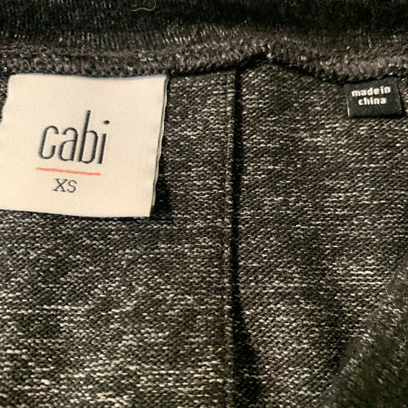 CAbi PJ Sweater Dress XS Black Marled Boho V Neck Long Sleeve Casual Cozy Knit - Picture 3 of 10